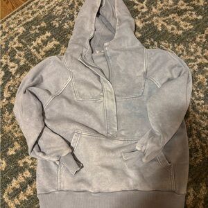 Zenana Outfitters Light Blue Hoodie Sweater